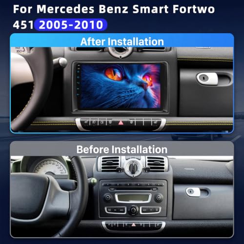 NHOPEEW Autoradio per Mercedes Benz Smart Fortwo 451 2005-2010 con Video Online