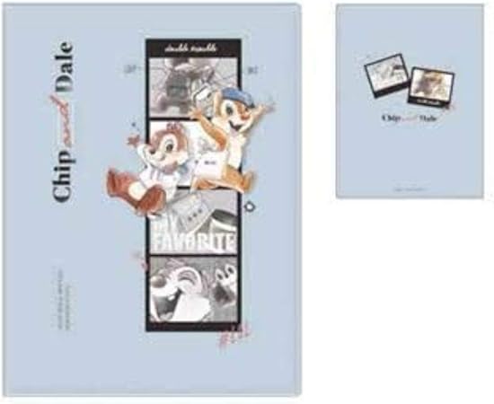 Amazon クラックス 10ポケット クリアファイル ディズニー チップ デール フォト クリアホルダー 文房具 オフィス用品