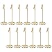 Shappy 12 Packs Table Number Card Holders with Alligator Clip Photo Memo Holder Clips for Wedding Party Favor (Golden)