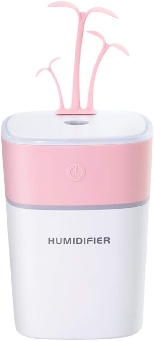 CEALEONE Cool Mist Humidifiers for Babies-Quiet and Small Ultrasonic Humidifier for Bedroom Nightstand- Space-Saving- Filterless- Auto Shut Off,Pink