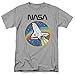 NASA Retro Vintage Space Shuttle T Shirt & Stickers (X-Large) Athletic Heather
