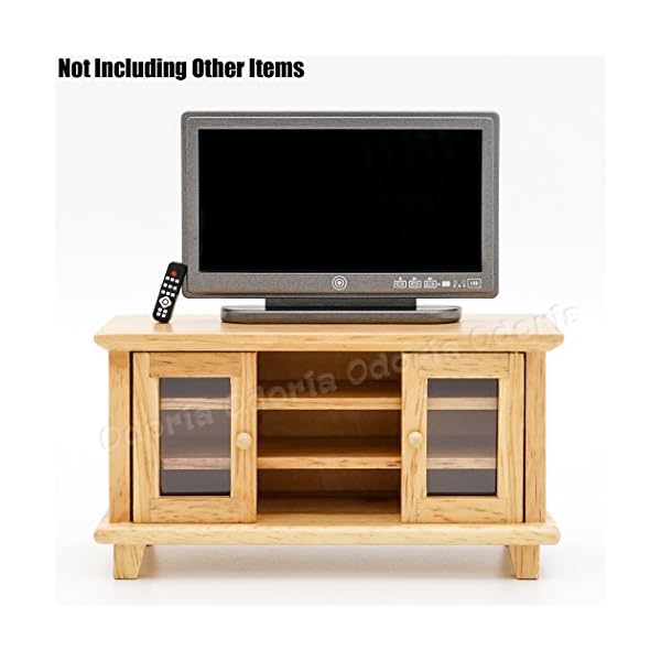 Odoria 1/12 Miniatur TV Fernseher Puppenhaus Zubehör – Bild 5
