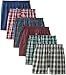 BVD Men's 6 Pack Tartan Boxer