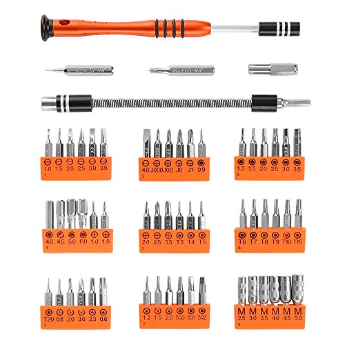 60 in 1 Screwdriver Set, Precision Driver 56 Bits Magnetic Professional Repair Tool Kit for PC/iPhone X, 8/Smart Phone/Tablet/Xbox/Clock DIY etc, with Extension Shaft Multitool Nut Driver T4 T5 T6 T7