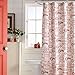 BrylaneHome 13-Pc. Vintage Christmas Shower Curtain, Ivory Red Beige