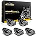 Partsam 5x Cab roof running Marker Bases For 1999 - 2017 Ford F-150 F-250 F-350 F-450 Super Duty