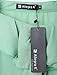 Ladies Three Quaters Sleeve Draped Flounce Detail Top Green L