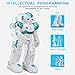 Virhuck R2 Smart Remote-Controlled Robot Toy Gift for Kids with Music Lights, Walking | Singing | Dancing | Gesture Sensor | Obstacle Avoidance | Auto Display, Blue
