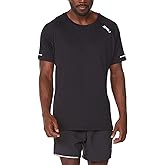 2XU Men's Aero Tee - Lightweight Quick-Drying Running T-Shirt - Black/Silver Reflective