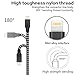 iPhone Charger, Regrom 3Pack(1M 2M 3M)Lightning Charging Cable, Multi Collocation, Nylon Braided, Ultra Durable, USB Charging Cord for iPhone 7/7Plus/6/6Plus/6s/6sPlus/5/5s/5c, iPad/iPod(BlackWhite) 