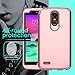 LG Stylo 3 Case, LG Stylus 3 Case, Zenic 3 in 1 Hybrid Shockproof Hard Protective Case Cover for LG Stylo 3 / Stylus 3 / LS777 (Rose Gold)