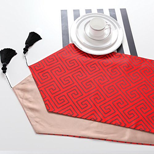 Simple and modern table flag Hotel restaurant decorated coffee table flag Bed runner-B 32x260cm(13x102inch)