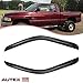 AUTEX 2Pcs Tape On Window Visor Compatible with Ram 1500 2500 3500 1994 1995 1996 1997 1998 1999 2000 2001 2002 (for Regular and Extended Cab (2 Front Windows) ONLY) Side Window Deflector Shade