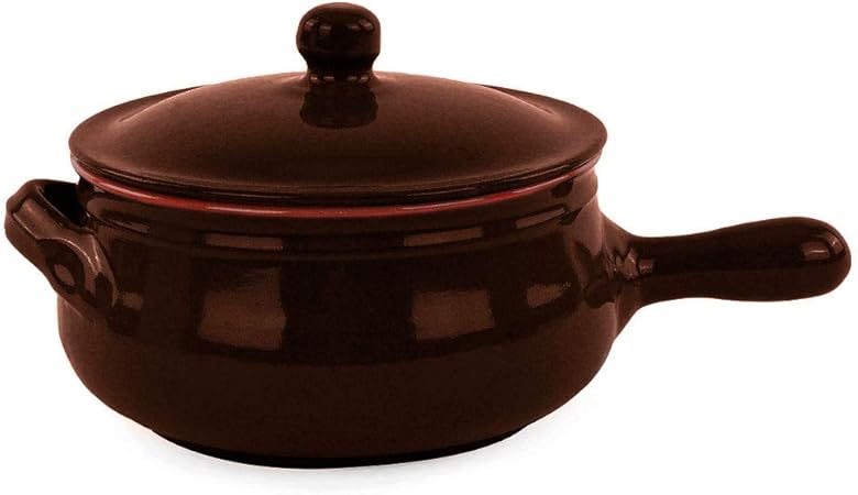 Tegame In Terracotta Colì Con Coperchio - Diametro 27 Cm, Cucina Sana E Artigianale - Foto 10