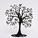 Widelife Jewelry Tree Stand Metal Jewelry Organizer Holder Display for Earrings, Bracelets, Necklaces (Black)