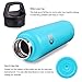 32oz Stainless Steel Sports Water Bottle - hydro-Water qottle Thermal Wide Mouth Flask Thermos Hot and Cold Double Wall Vacuum Insulated Travel Mug-Tiffany Blue