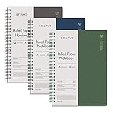 EMSHOI Spiral College Ruled Notebook 3 Pack, 480