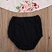 Kidsa 0-2T Baby Girls Summer Outfits Set Floral Off Shoulder Tank Tops + Black Short Pants,Black and White, 80(6-12 Months)