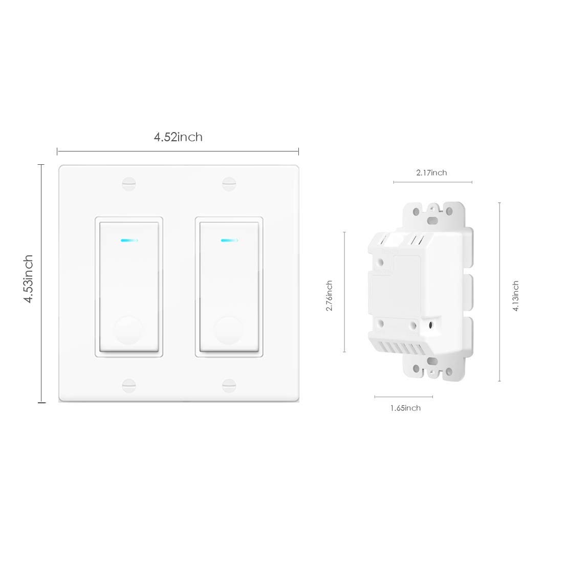 wifi light switches smart switch alexa switch compatible with google home and ifttt