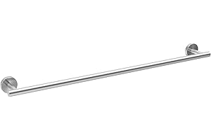 USATURE Brushed Nickel Towel Bar, 30 Inch Towel Rack for Bathroom Wall-Mounted, SUS304 Stainless Steel, Total Length 32 Inch