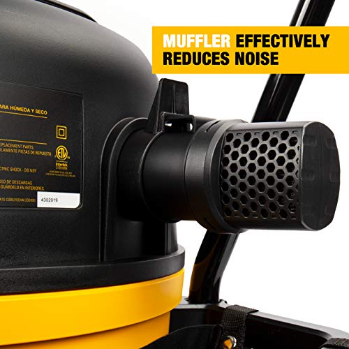 DEWALT DXV16PA 16 gallon Poly Wet/Dry Vac/Acc,Yellow,20.87x20.08x29.72