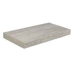 Home Basics Floating Wall Shelf Washed Grey