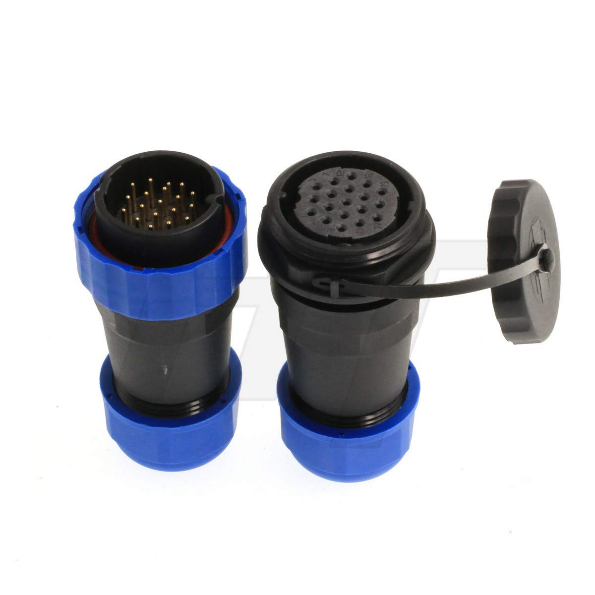 HangTon HE29 Male Female 5A 250V Electronics Quick Disconnect Waterproof IP68 Aviation Connector (19 pin)