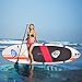 Goplus Inflatable Stand Up Paddle Board Package w/Fin Adjustable Paddle Pump Kit Carry Backpack, 6