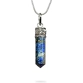 AYANA Lapis Lazuli Necklace – Handmade Necklaces, Ethically Sourced Lapis Crystals and Healing Stones - December Birthstone, Genuine Healing Crystals - Crystal Necklace for Women