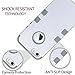 ULAK iPhone SE Case,iPhone 5S Case, Anti Slip Shock Resistance Protective Cover with Hybrid High Soft Silicone + Hard PC Case for Apple iPhone 5/5S/SE,Silver+Gray