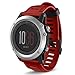 GBSELL Soft Silicone Strap Replacement Watch Band With Tools For Garmin Fenix 3 Red
