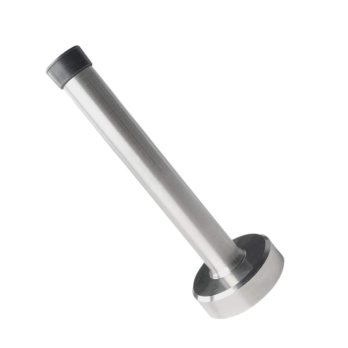 Door Stopper, 5 Inch Door Stop, Stainless Steel, Long Doorstops Wall Mount with Rubber Buffer Tip, Modern Door Stops Indoors Outdoor for Home and Office — image 1