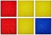 ROYLCO R5817 7 by 7-Inch Animal Skins Rubbing Plates, 6-Pack