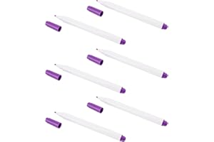 Yjcnelcr 6Pcs Auto Fading Fabric Marker Pen Air Erasable Fabric Pen with Fine Tip and Quick Dry for Sewing Tailoring