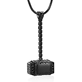 Minicremation Mjolnir Thors Hammer Urn Necklace for Ashes for Men Celtic Nordic Viking Cremation Jewelry for Women Keepsake Memorial Ashes Pendant
