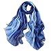 STORY OF SHANGHAI Women's Large Silk Gradient Ramp Colorful Scarf HZ06