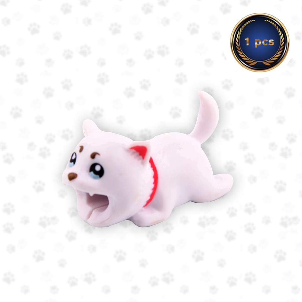 Dog Cable Bite, Animal Bite Cable Protector for Phone Cable Animals Cable Bites Cord Protector Cable Buddies Cell Phone Accessories -1Pcs by HSWT