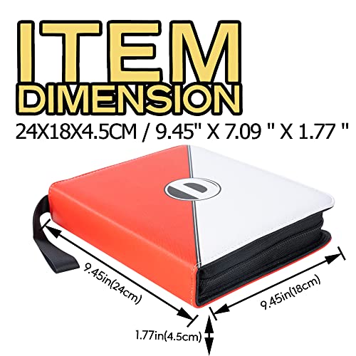 D DACCKIT Binder Compatible with Pokemon Cards with Sleeves, Card Binder  Holder Book for Trading Cards, Holds 440 Cards, Card Collector Album with  Zipper Carrying Case in Saudi Arabia | Whizz Albums