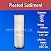Pleated Sediment Water Filter Cartridge 9.87”x 2.5” Amplified Surface Area, Removes Sand, Dirt, Rust, Extended Filter Life WELL-MATCHED with WHKF-WHPL, 801-50, WB-50W, WFPFC3002, SPC-25-1050 (6 Pack)