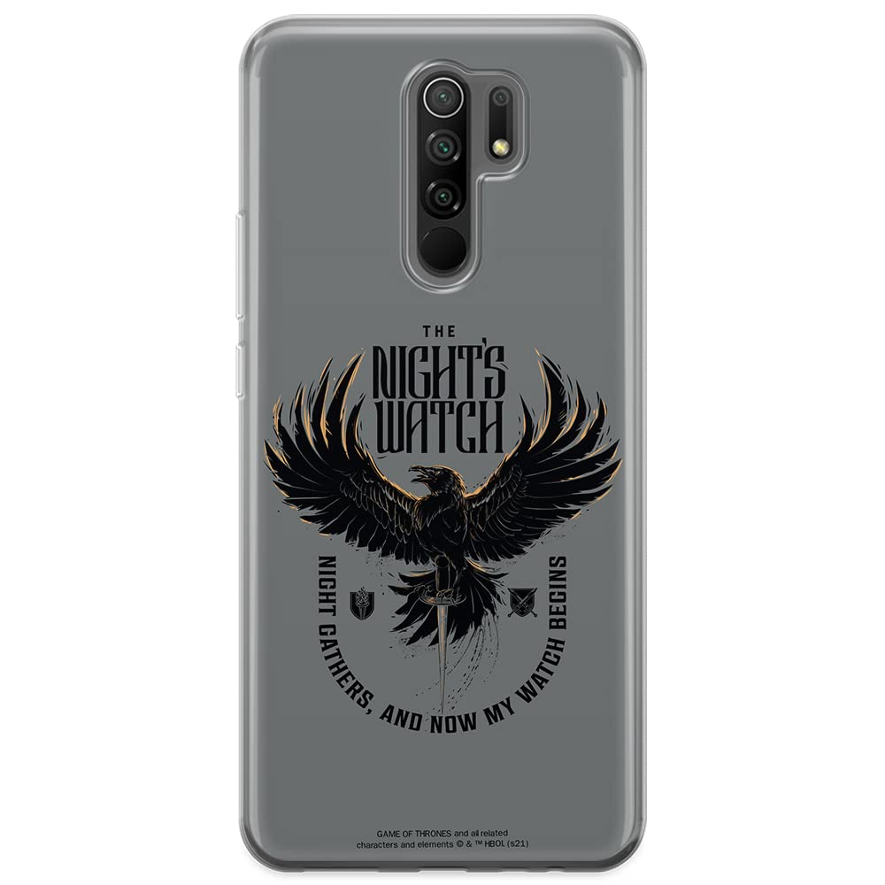 ERT GROUP mobile phone case for Xiaomi REDMI 9 original and officially Licensed Game of Thrones pattern 003 optimally adapted to the shape of the mobile phone, case made of TPU