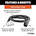 CURT 51362 Quick Plug Electric Trailer Brake Controller Wiring Harness, Fits Select Toyota 4Runner, Land Cruiser, Sequoia, Tacoma, Tundra, Lexus GX, LX