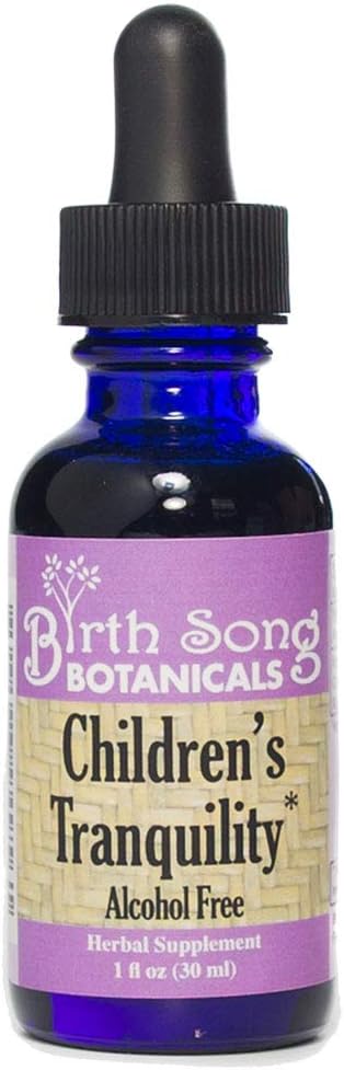 Birth Song Botanicals Natural Children's Tranquility Liquid with Chamomile. Gluten free, Vegan - 1 oz.