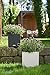 Lechuza 15372 Cube Cottage 30 Self-Watering Garden Planter for Indoor and Outdoor Use, Granite Wicker, w30
