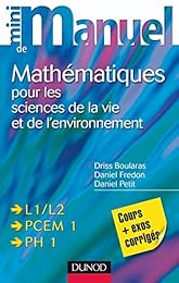 Mathématiques pour les sciences de la vie et de l'environnement