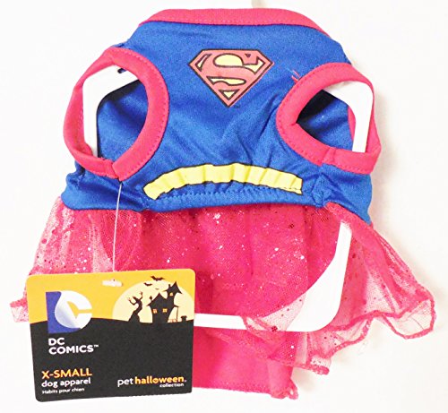 Marvel Comics Super Girl Superman XSmall Dog Costume
