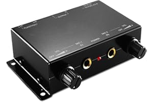 TNP Mini Mixer Audio - Compact 2 Channel Stereo Mixer, Black, Easy Control, Portable, Compatible with 6.35mm Dynamic Micropho