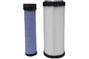 TrustMoto 1213661 1710493 Air Filter kit Compatible With Caterpillar Crawler Excavator 300 SERIES & Road roller CB SERIES Rep