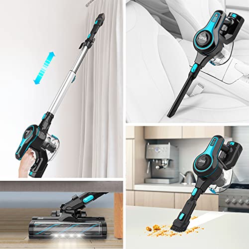 INSE Cordless Vacuum Cleaner, Lightweight 6 in 1 Stick Vacuum with