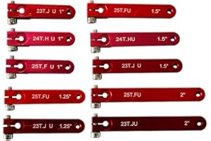 VILOGARC 1 PCS CNC Aluminum High Torque Heavy Duty Servo Arms 24T Servo Horn Compatible with Hitec Servo Extended arms (2 inch, 24T)