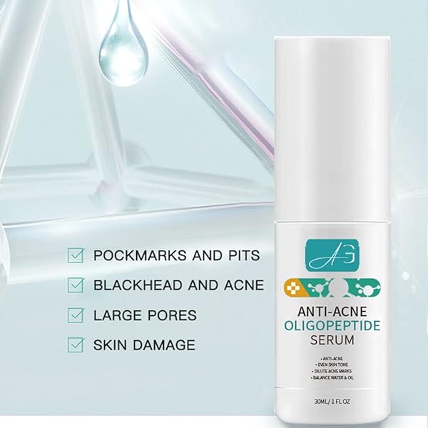 ADRIGO ANTI ACNE OLIGOPEPTIDE SERUM FOR FACE CARE SKIN BARRIER REPAIR. TREATMENT TO REDUCE MARKS AND PITS, STIMULATING COLLAGEN PRODUCTION TO REJUVENATE YOUR SKIN WITH DRYNESS RELIEF.